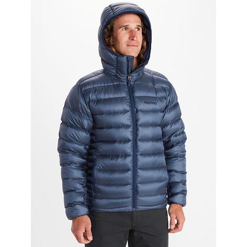 Marmot Down Jacket Navy NZ - Hype Jackets Mens NZ743219